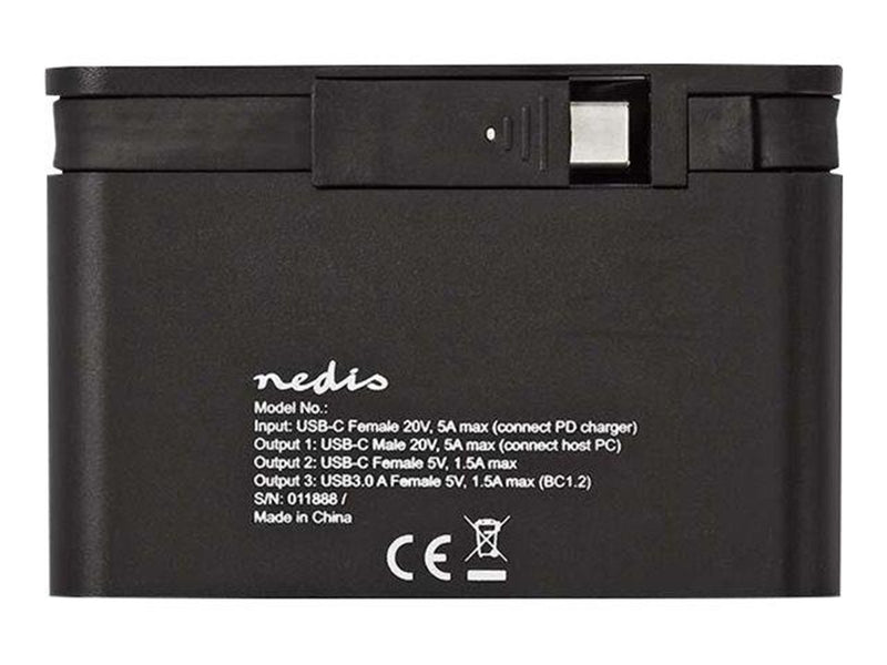 Nedis TCARF260BK - docking station - USB-C - HDMI - 1GbE