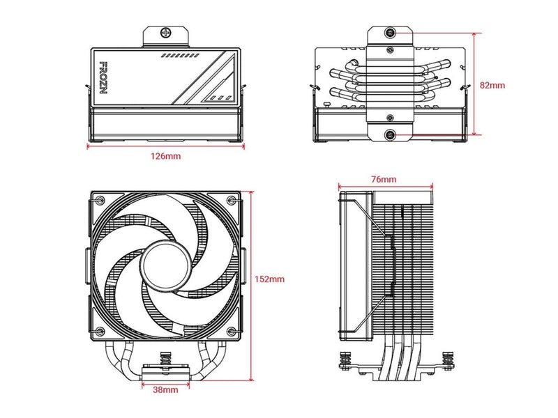 ID-Cooling FROZN A410 SE ARGB - CPU-Luftkühler - Max 29 dBA
