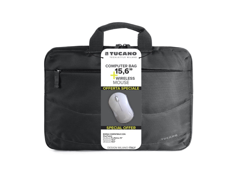 Tucano Idea Bundle - 16" - Laptop Bag (bundled with Wireless Mouse)