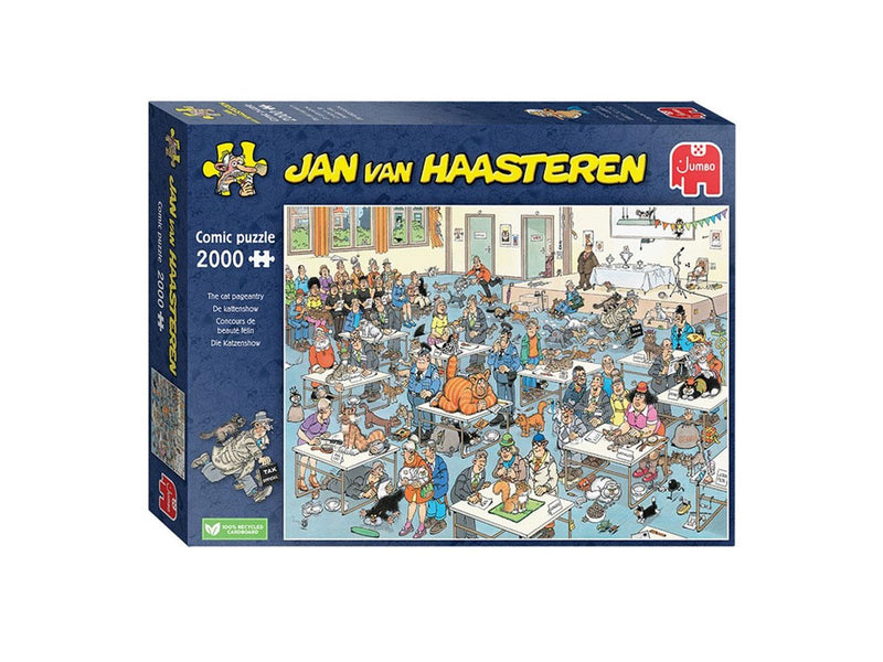 Jan van Haasteren Jigsaw Puzzle - Cat Show 2000st Boden