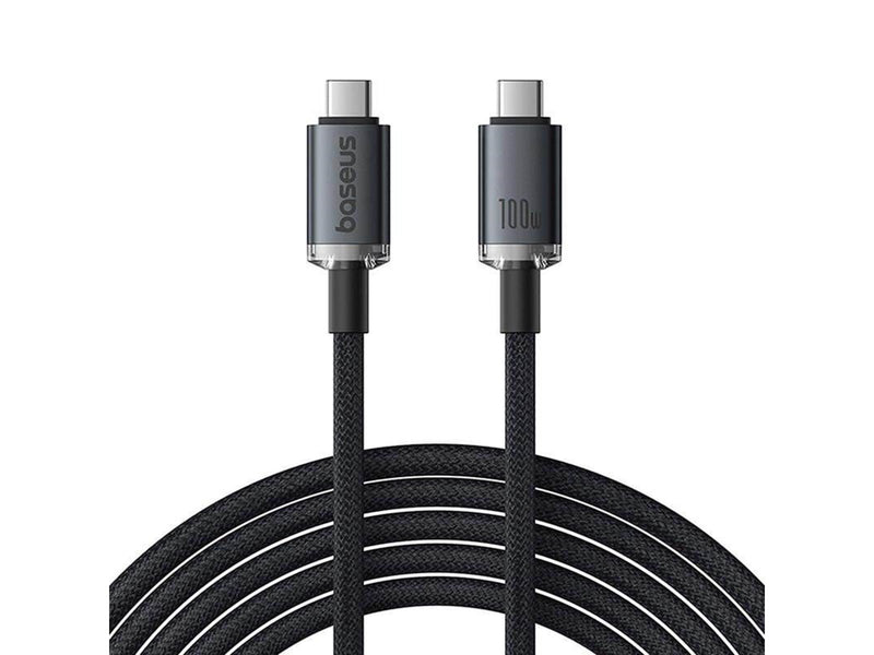 Baseus Fast Charging Cable  Crystal Shine USB-C to USB-C 100W 1.5m 20Gb (black)