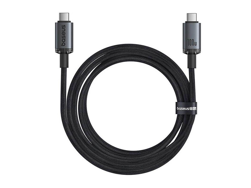 Baseus Fast Charging Cable  Crystal Shine USB-C to USB-C 100W 1.5m 20Gb (black)