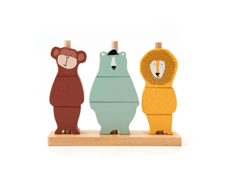 Trixie Baby Wooden Stack Puzzle Animals