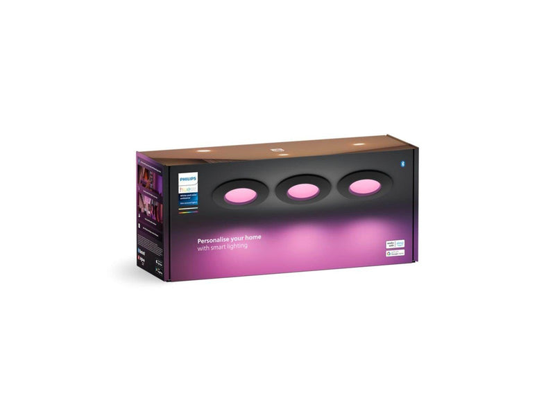 Philips Hue Slim Einbauleuchte, 90 mm - 3er-Pack