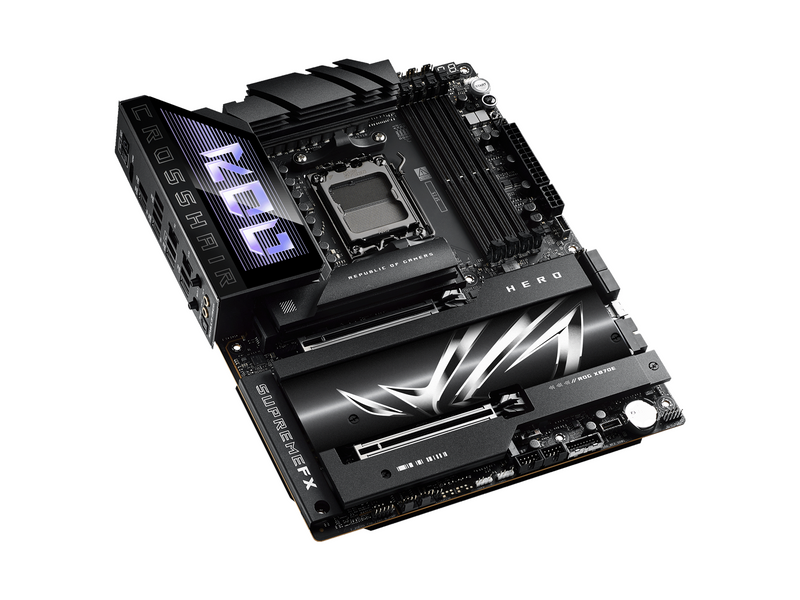 ASUS ROG CROSSHAIR X870E HERO Mainboard - AMD X870E - AMD AM5 socket - DDR5 RAM - ATX