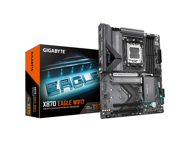 GIGABYTE X870 EAGLE WIFI7 Mainboard - AMD X870 - AMD AM5 socket - DDR5 RAM - ATX