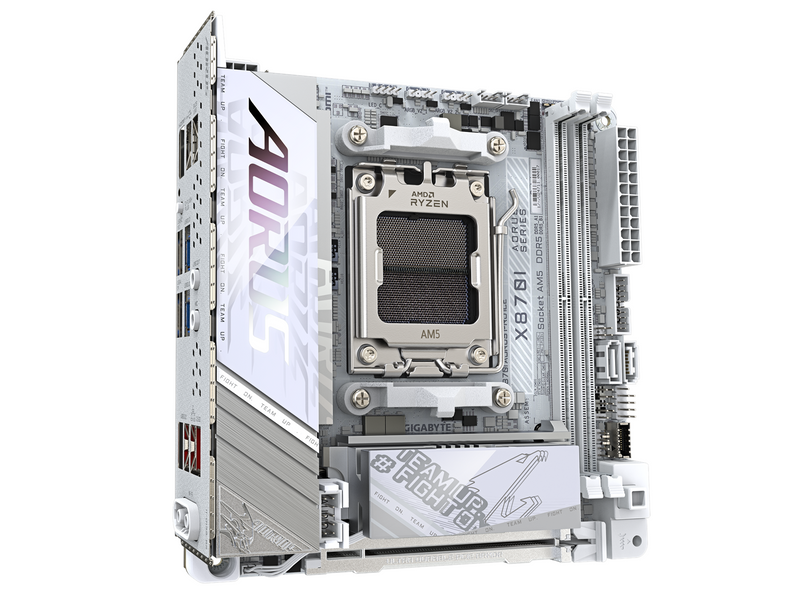 GIGABYTE X870I AORUS PRO ICE Mainboard - AMD X870 - AMD AM5 socket - DDR5 RAM - Mini-ITX