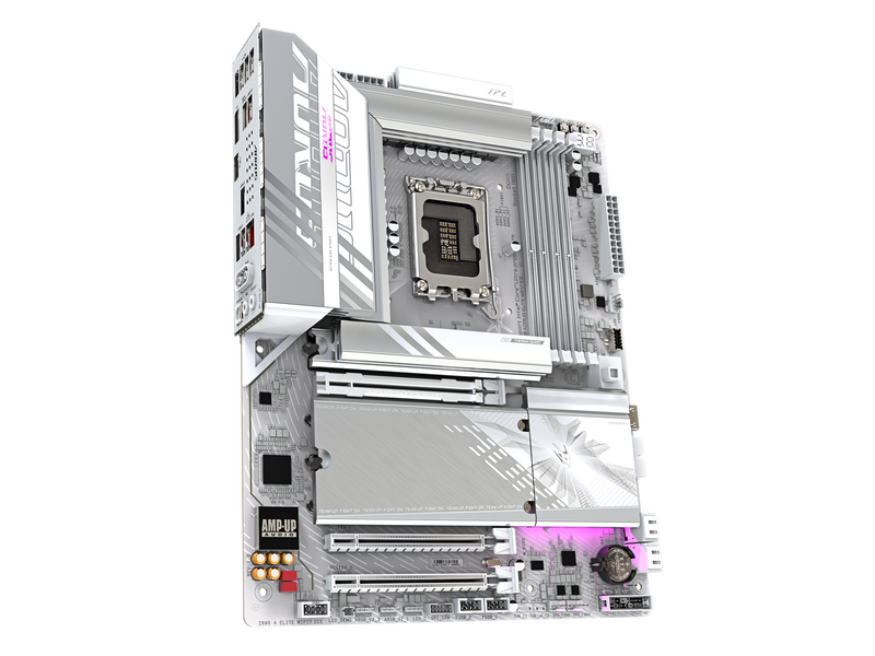 GIGABYTE Z890 AORUS ELITE WIFI7 ICE Mainboard - Intel Z890 - Intel LGA1851 socket - DDR5 RAM - ATX