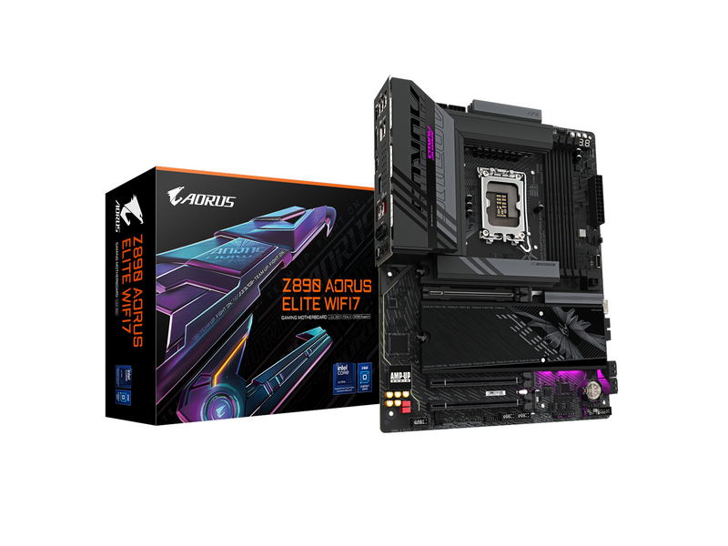 GIGABYTE Z890 AORUS ELITE WIFI7 Mainboard - Intel Z890 - Intel LGA1851 socket - DDR5 RAM - ATX