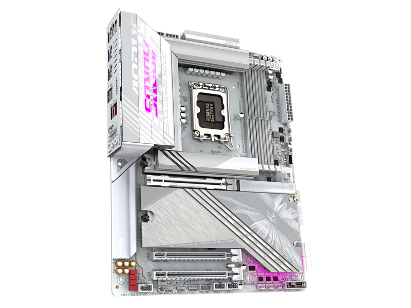 GIGABYTE Z890 AORUS ELITE X ICE Mainboard - Intel Z890 - Intel LGA1851 socket - DDR5 RAM - ATX