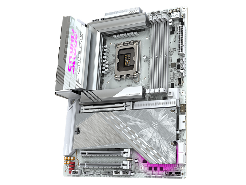 GIGABYTE Z890 AORUS ELITE X ICE Mainboard - Intel Z890 - Intel LGA1851 socket - DDR5 RAM - ATX