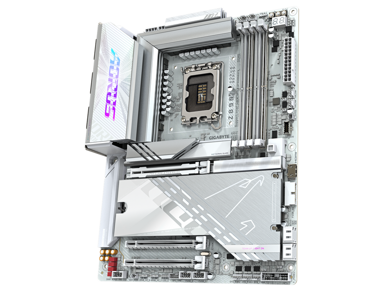 GIGABYTE Z890 AORUS PRO ICE Mainboard - Intel Z890 - Intel LGA1851 socket - DDR5 RAM - ATX