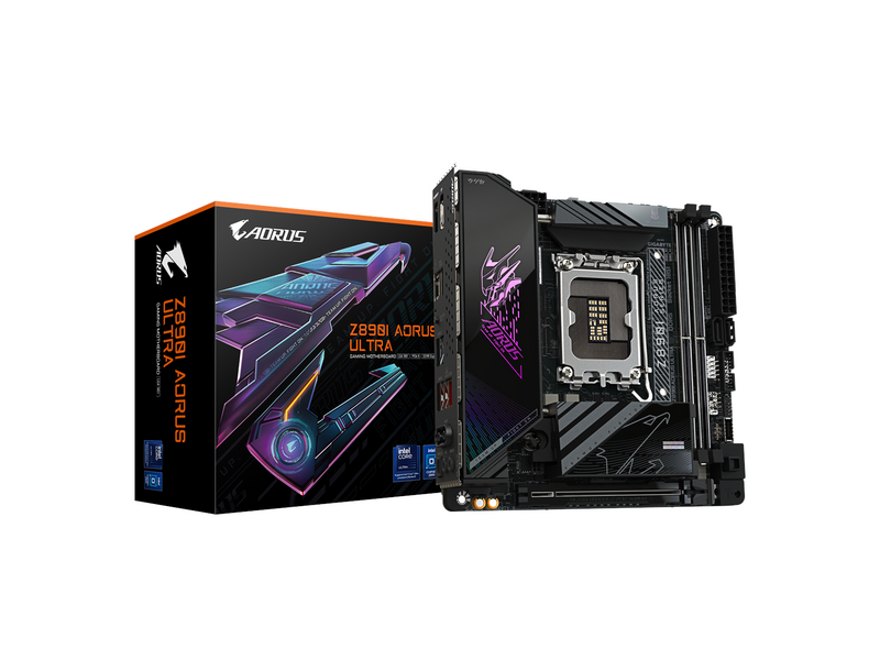 GIGABYTE Z890I AORUS ULTRA Mainboard - Intel Z890 - Intel LGA1851 socket - DDR5 RAM - Mini-ITX