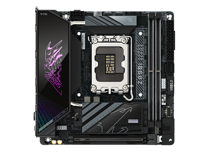 GIGABYTE Z890I AORUS ULTRA Mainboard - Intel Z890 - Intel LGA1851 socket - DDR5 RAM - Mini-ITX