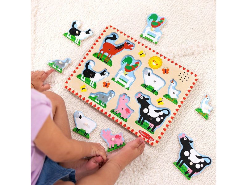 Melissa & Doug Farm Animals Sound Puzzle