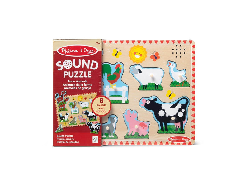 Melissa & Doug Farm Animals Sound Puzzle