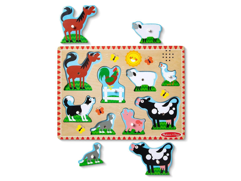 Melissa & Doug Farm Animals Sound Puzzle