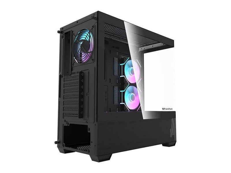 Darkflash DS900 AIR computer case (black) + 6 ARGB - Gehäuse - Miditower - Schwarz