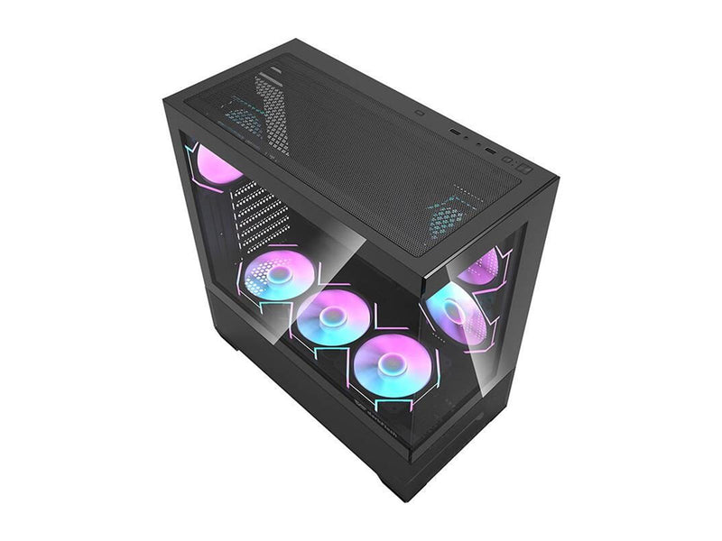 Darkflash DS900 AIR computer case (black) + 6 ARGB - Gehäuse - Miditower - Schwarz