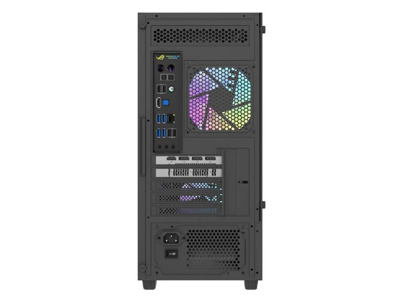 Darkflash Aigo E330M computer case + 4 argb fans (black) - Gehäuse - Miditower - Schwarz