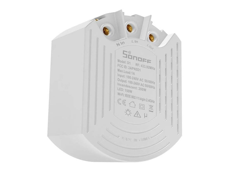 Sonoff Smart Dimmer Switch D1 with RM433R2 remote