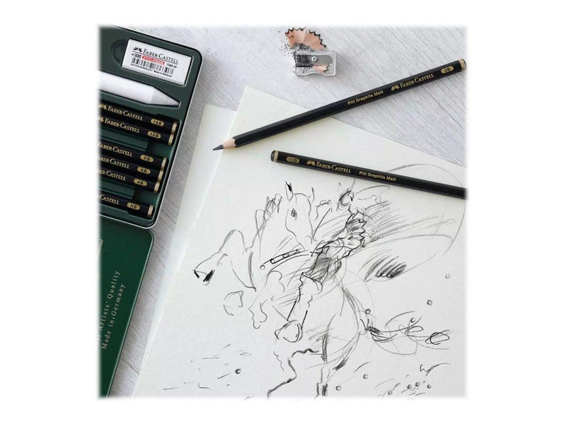 Faber Castell Pitt Graphite Matt Set - Tin 11 pcs