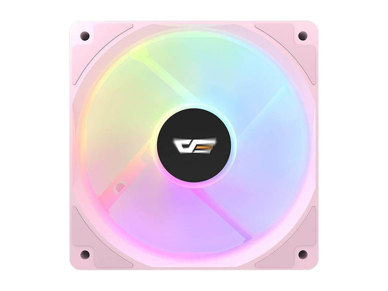 Darkflash Computer Fan CL12 LED (120x120) (pink) - Gehäuselüfter - Pink