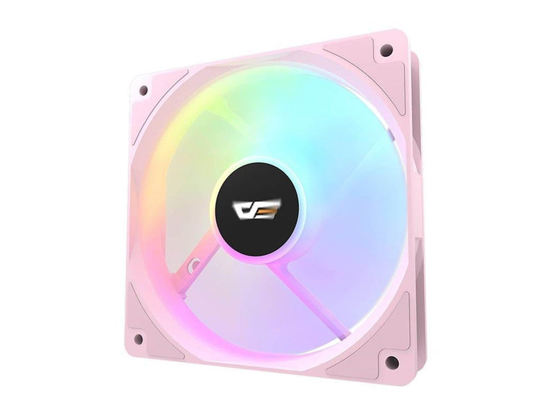 Darkflash Computer Fan CL12 LED (120x120) (pink) - Gehäuselüfter - Pink