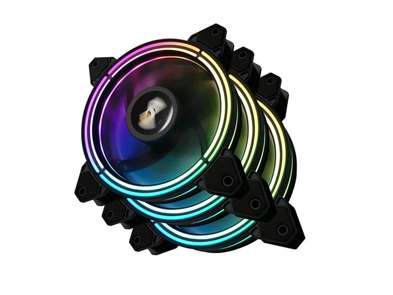 Darkflash Computer Fan set ARGB CF11 Pro 3in1 120x120 (black) - Gehäuselüfter - 120mm - Schwarz