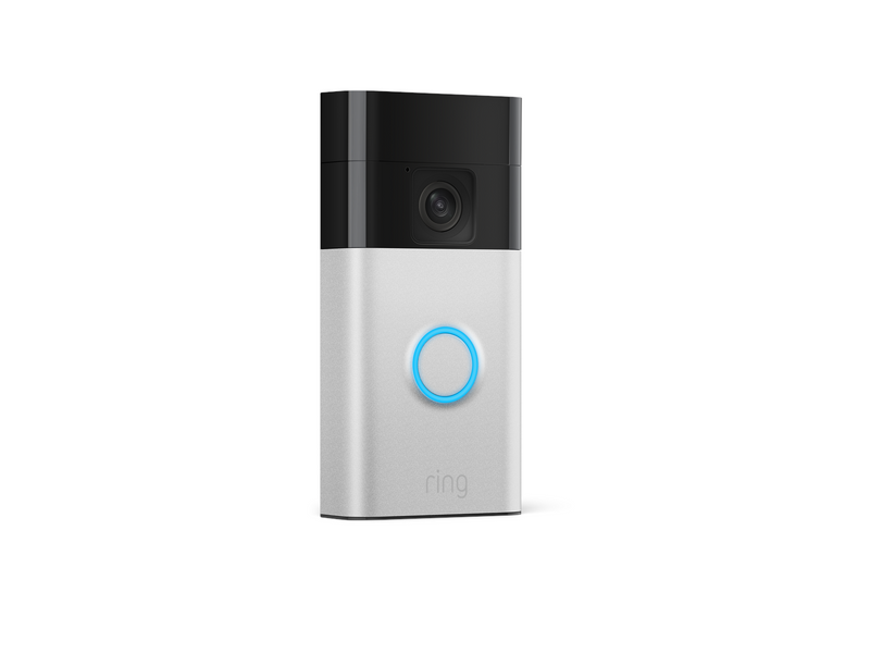 Ring Battery Video Doorbell (Satin Nickel) + Chime (2nd Gen) - EU Plug