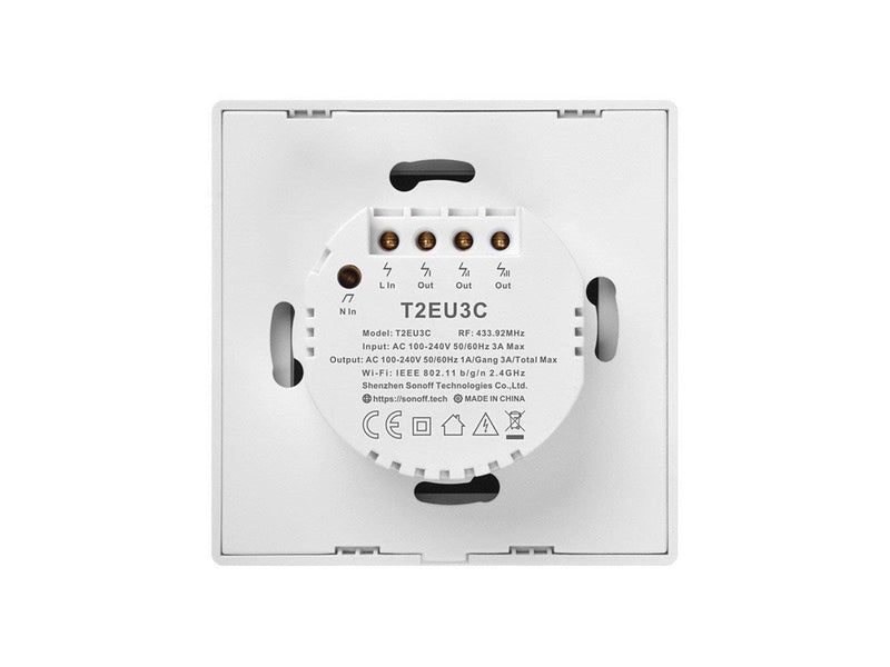 Sonoff Smart Switch WiFi + RF 433 T2 EU TX (3-channel)