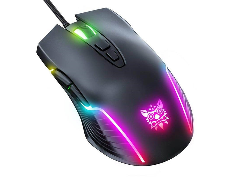 ONIKUMA CW905 Wired - Gaming Maus (Schwarz mit RGB)