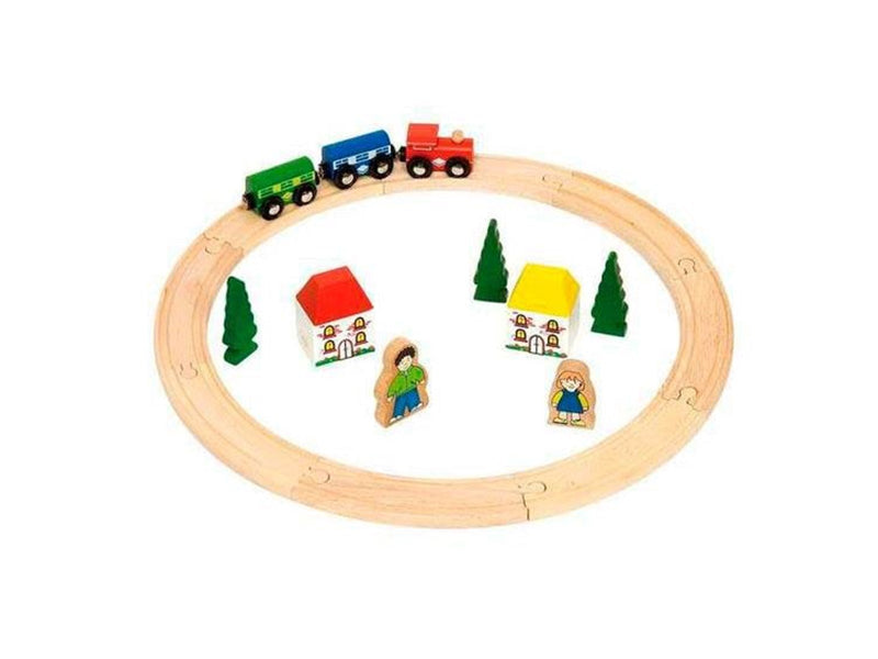 Bigjigs Wooden Train Set Junior 20 pieces.