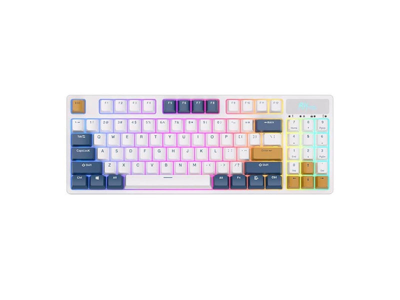 Royal Kludge RK89 RGB Mechanical Keyboard Lemon switch (white) - Gaming Tastaturen - Weiss