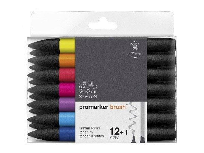 Winsor & Newton Promarker Brush Vibrant (12+1 pcs)