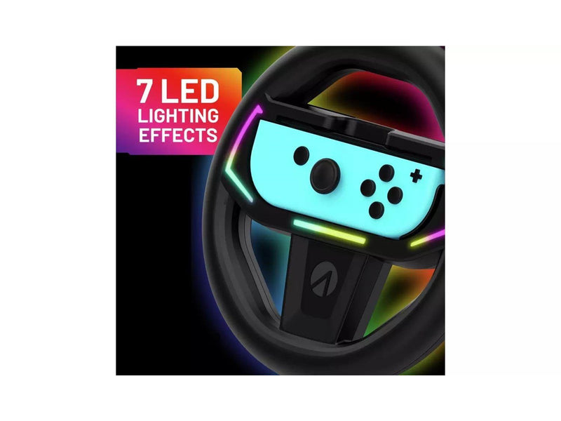 STEALTH Light Up Switch Racing Wheel - Wireless Wheel - Nintendo Switch