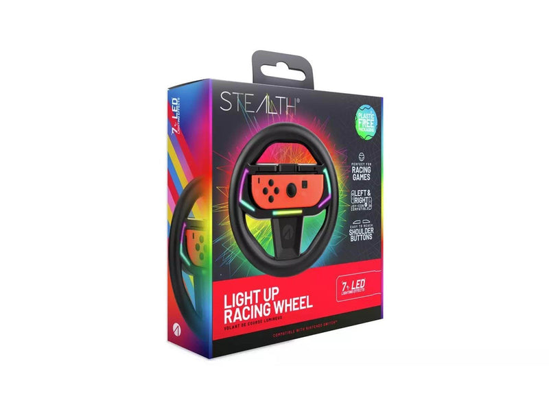 STEALTH Light Up Switch Racing Wheel - Wireless Wheel - Nintendo Switch