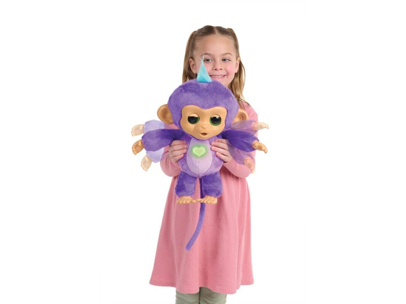 Fingerlings Care n Cuddles Monkey Purple