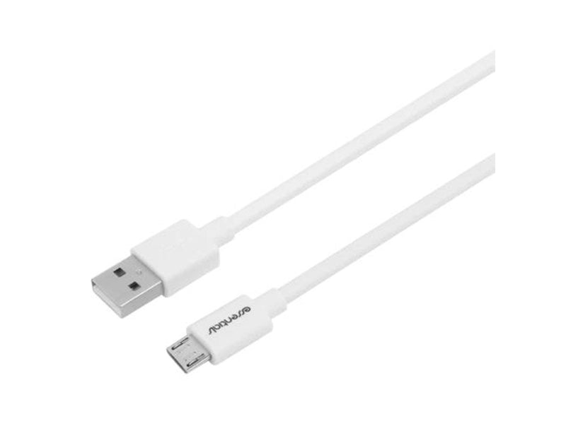 Essentials Wall Charger 12W USB-A Micro USB Cable 1m White