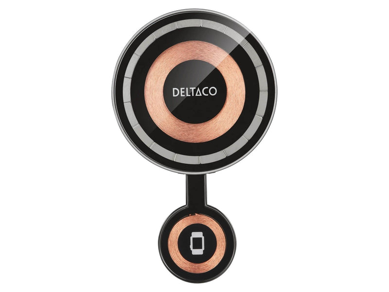 Deltaco 2-in-1 Transparent Wireless Charger