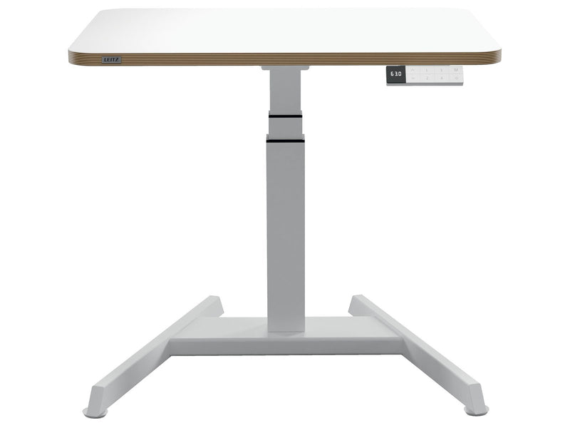 Leitz Ergo Kleiner Elektrischer höhenverstellbarer Sitz-/Steh-Schreibtisch mit Aufsteh-Erinnerung Gamer Tisch