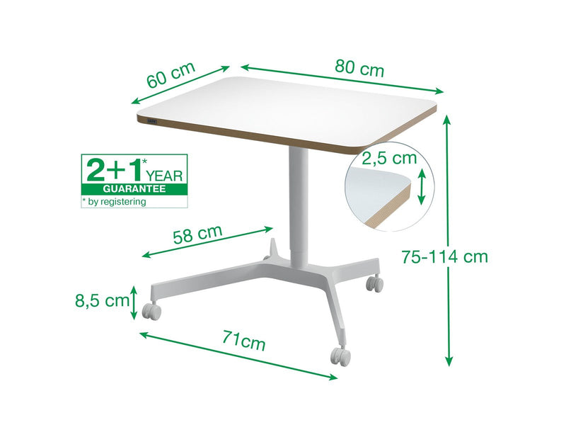 Leitz Ergo Kleiner Höhenverstellbarer Sitz-/Steh-Schreibtisch Gamer Tisch