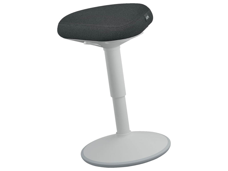 Leitz Ergo Active Sitzhocker mit Komfortsitz, Grau Schemel - 100% recyceltes Material - Bis zu 110 kg