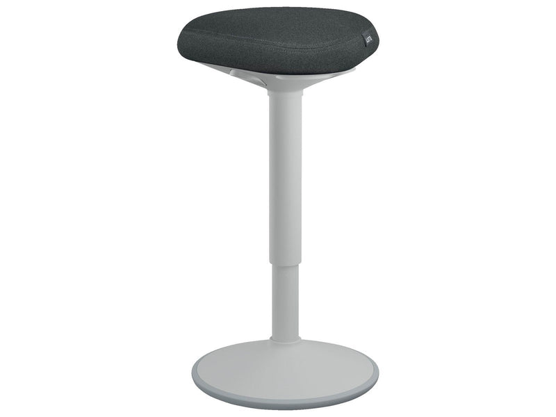 Leitz Ergo Active Stehhhocker mit Komfortsitz, Grau Standing desk stool - 100% recyceltes Material - Bis zu 110 kg