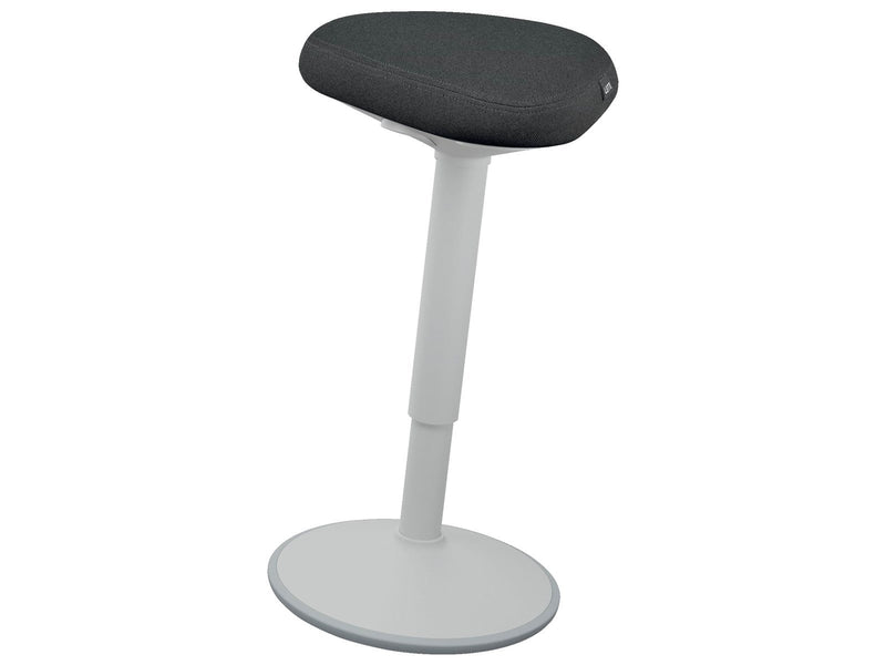Leitz Ergo Active Stehhhocker mit Komfortsitz, Grau Standing desk stool - 100% recyceltes Material - Bis zu 110 kg