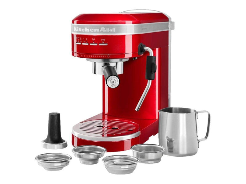 KitchenAid Artisan 5KES6503ECA - coffee machine with cappuccinatore - 15 bar - candy apple red