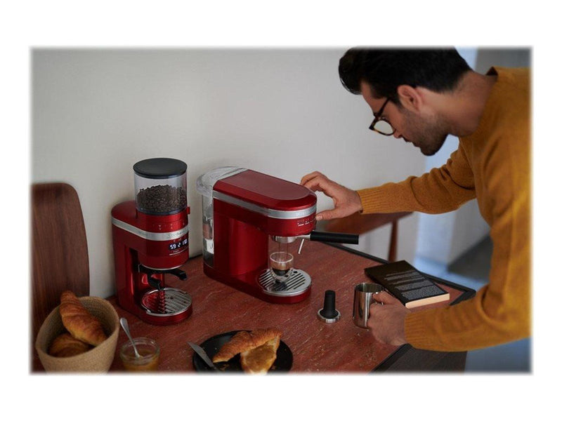 KitchenAid Artisan 5KES6503ECA - coffee machine with cappuccinatore - 15 bar - candy apple red