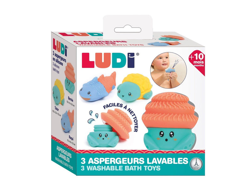 LUDI Bath Toys 3 pcs silicone