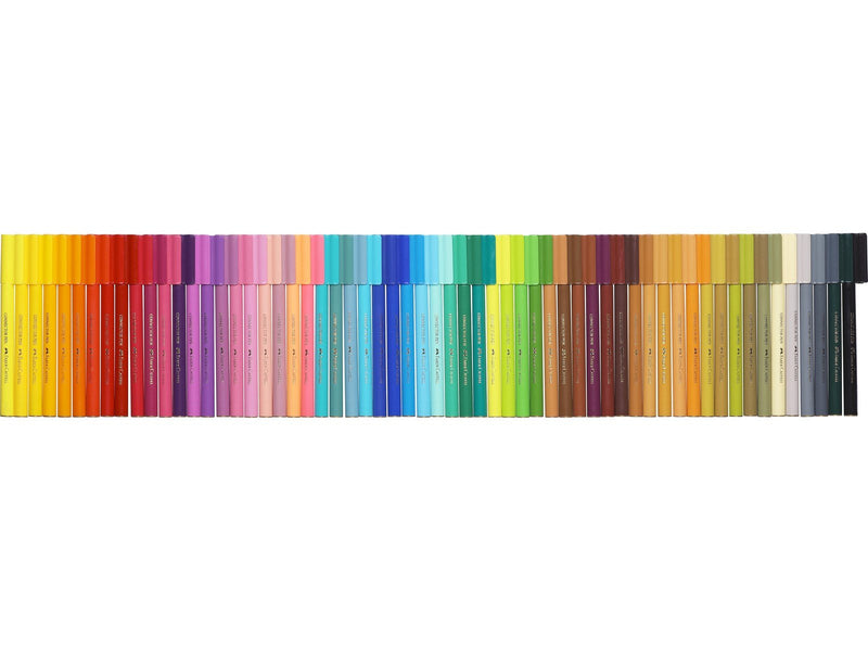 Faber Castell Connector felt tip pen set Carrying case (60 pens + 12 clips)