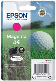Epson Original 34 Golfball Druckerpatrone magenta 300 Seiten 4,2ml (C13T34634010)